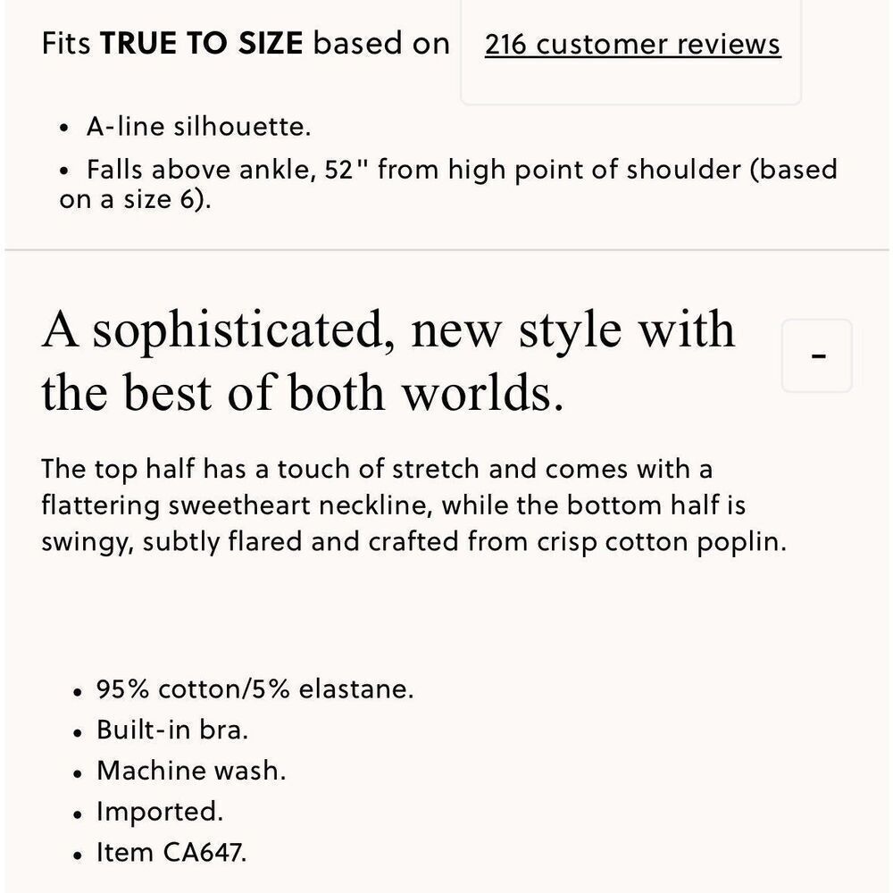 J.CREW Tank Midi Dress Women XXS Poplin Skirt NEW Black A-Line Pockets CA647 - Picture 2 of 16